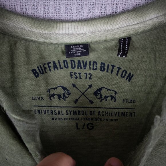 Buffalo David Bitton Eagle Y2K Grunge Tee Mens Large - Picture 6 of 8